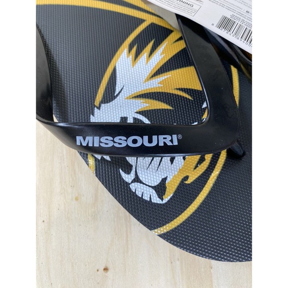 Missouri Tigers NCAA Flip Flops Team Logo College NWT Various Sizes Unisex‎ - Picture 6 of 7